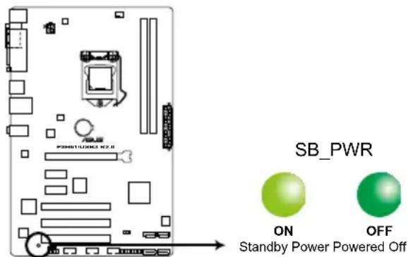 ASUS P8H61 PLUS R2.0 - 电力指示灯 - 1