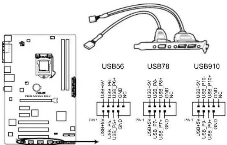ASUS P8H61USB3 R2.0 - 内部接口 - 8
