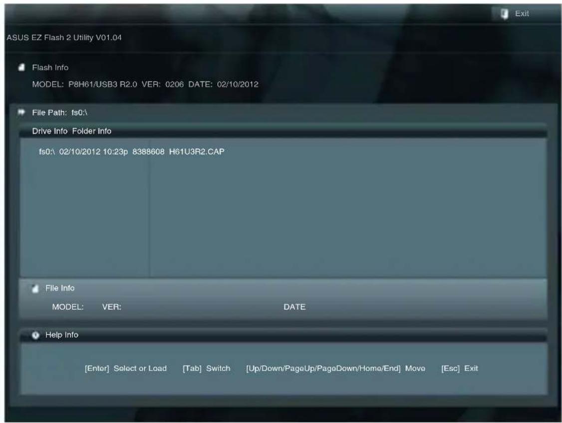 ASUS P8H61USB3 R2.0 - 使用华硕 EZ Flash 2 升级 BIOS 程序 - 2