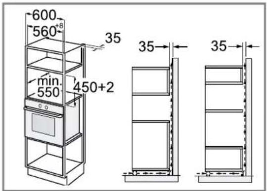 BOSCH CMA485GS0 - Installation dans un meuble haut - 1