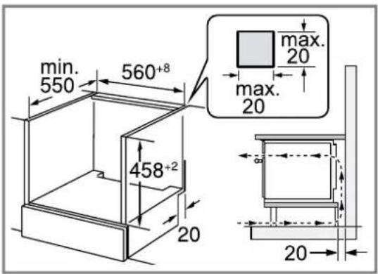 BOSCH CMA485GS0 - Installation sous un plan de travail - 1