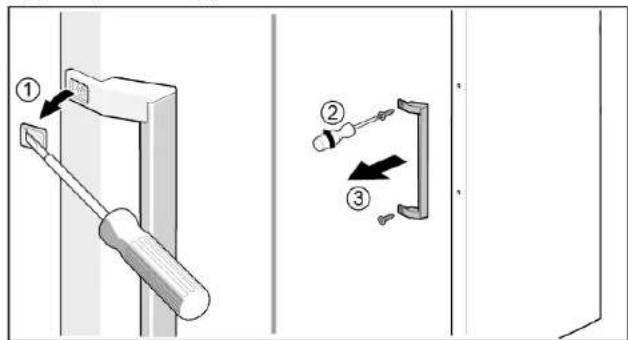 SIEMENS GS33VVWE0N - Demontaż uchytu drzwickzek - 1