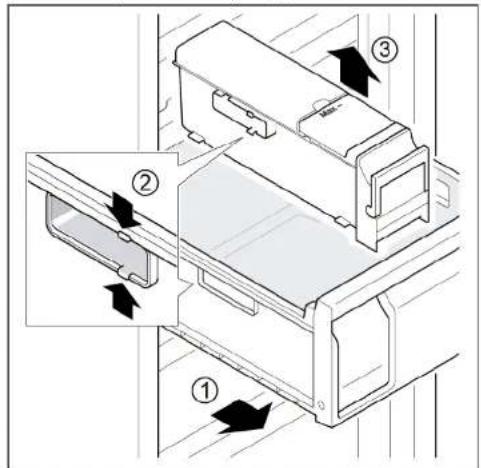 SIEMENS GS33VVWE0N - Remover a boaquina de fazer gelo - 1