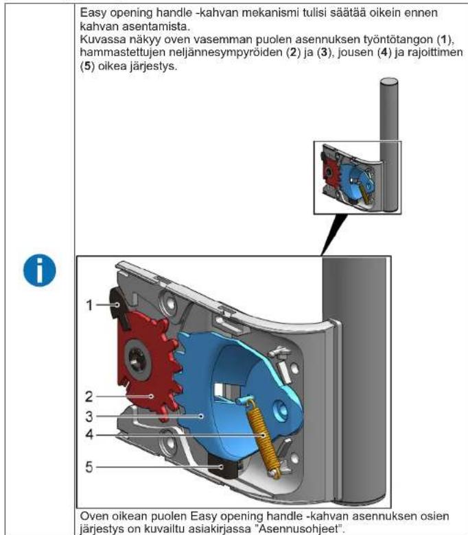 SIEMENS GS33VVWE0N - Easy opening handle -kahvan asennus - 1