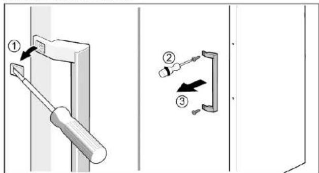 SIEMENS GS33VVWE0N - Remover o puxador da porta - 1
