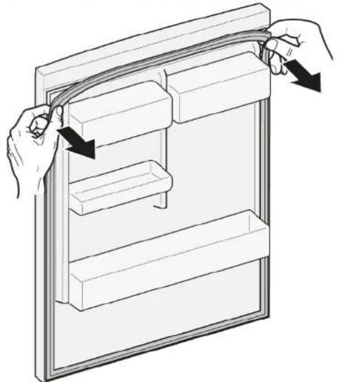 SIEMENS GS33VVWE0N - Odoberanie tesnenia dvierok - 1