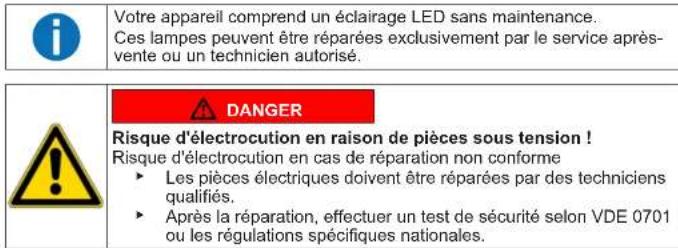 SIEMENS GS33VVWE0N - Remplacer l'éclairage LED supérieur - 1