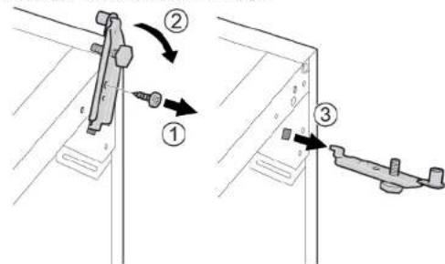 SIEMENS GS33VVWE0N - Onderste deurscharnier verrangen - 2