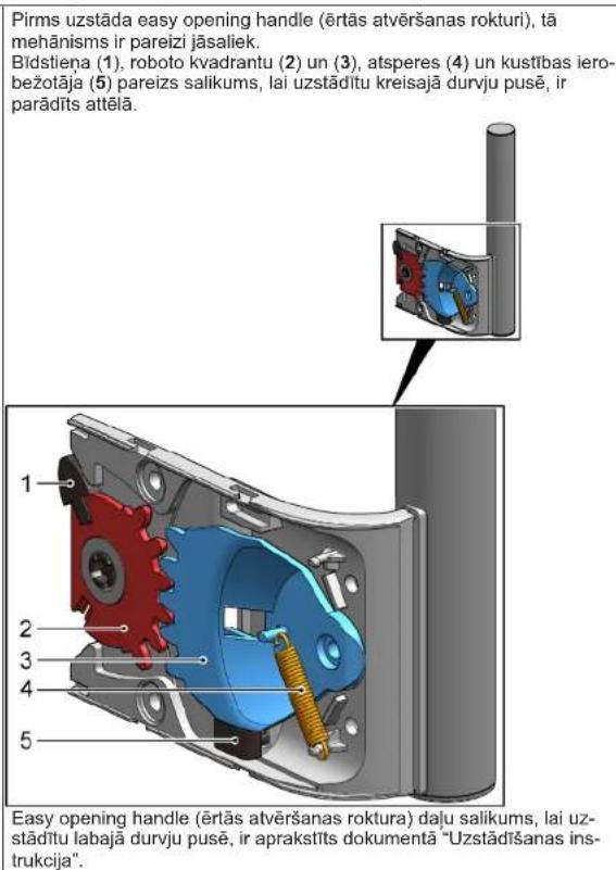 SIEMENS GS33VVWE0N - Easy opening handle (ertas atversanas roktura) uzstadiisana - 1