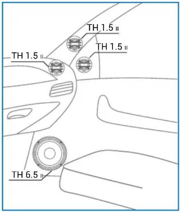 AUDISON Thesis TH K2 II A Coro - TH 1.5 II Violino / TH 6.5 II Sax - IN CAR SET-UP - 1