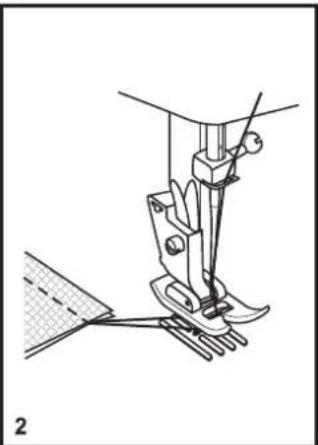 SINGER M3405 - □ Nahlen von Geradstichen - 4