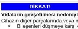 Profilo DF1136WEVV - Kapinin ust menteşesinin degiistirilmesi (göstergeli kapi) - 10
