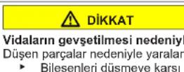 Profilo DF1033WEVV - Kapinin üst menteşesinin degiistirilmesi - 8