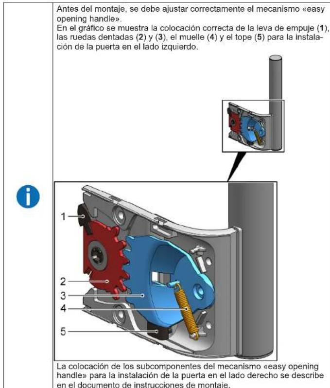 Profilo DF1033WEVV - Montar el tirador de aperture fácil - 1