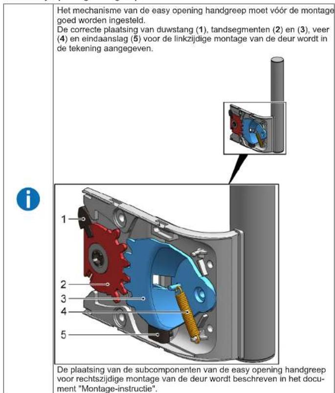 Profilo DF1033WEVV - Easy opening handgreep monteren - 1