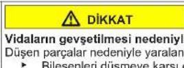 Profilo DF1029WEVV - Kapının alt menteşesinin değiştirilmesi - 8