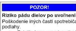 Profilo DF1029WEVV - Výmena horného závesu dvierok (dvierka s displejom) - 10