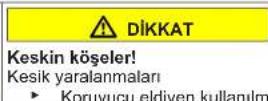 Profilo DF1029WEVV - Kapının alt menteşesinin değiştirilmesi - 4