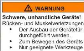 Profilo DF1029WEVV - Austauschen des unteren Türscharniers - 2
