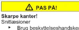 Profilo DF1029WEVV - Udskiftning af øverste dørhængsel - 4