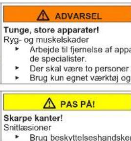 Profilo DF1029WEVV - Udskiftning af det øverste dørhængsel (dør med display) - 2