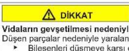 Profilo DF1029WEVV - Kapının üst menteşesinin değiştirilmesi (göstergeli kapı) - 8