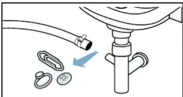 NEFF V6540X2EU - Le boyau de vidange est bloqué au niveau du siphon - 1