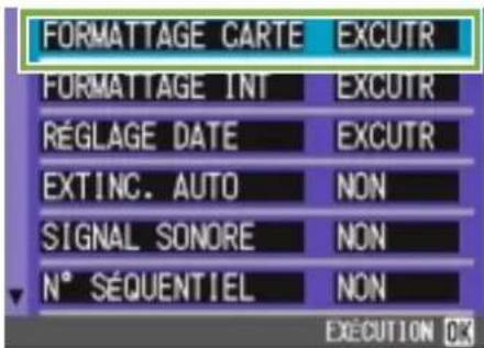 RICOH Caplio G3 - Positionnez le selecteur de mode sur SETUP (Mode paramétrage). - 1