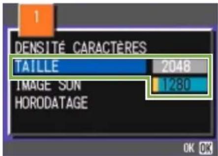 RICOH Caplio G3 - Changement de la taille de l'image pour les photos prises en mode TEXTE - 4