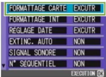 RICOH Caplio G3 - Préparation de la carte mémoire SD avant utilisation (FORMATTAGE CARTE) - 4