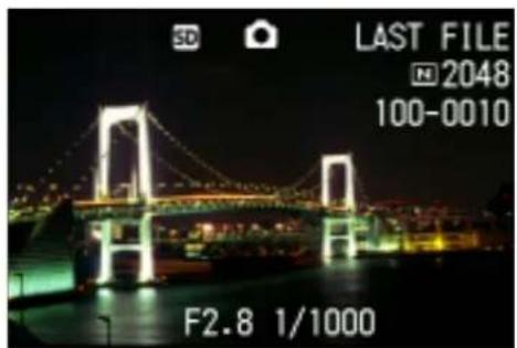 RICOH Caplio G3 - Visualisation des images fixes enregistrées sur la carte mémoire SD - 2