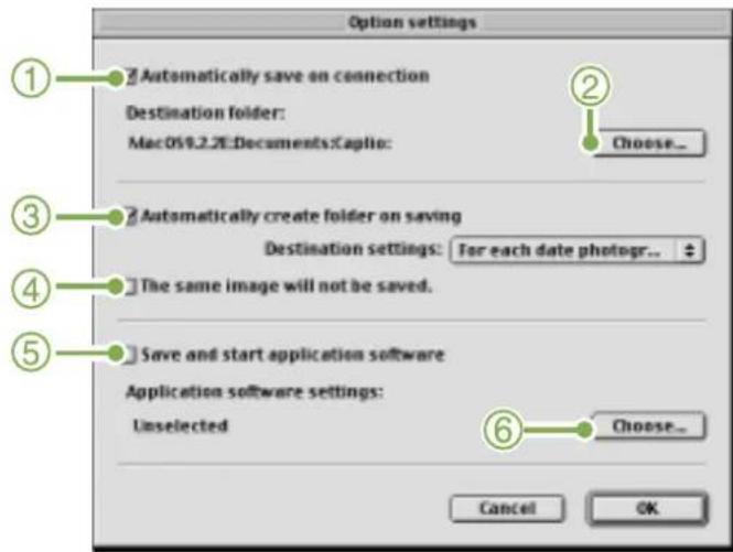 RICOH Caplio G3 - Mode d'utilisation des [Options] - 1