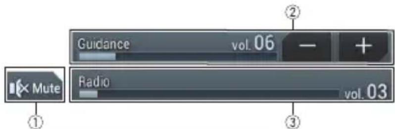 PIONEER AVICW6400NEX - Régler le volume - 1