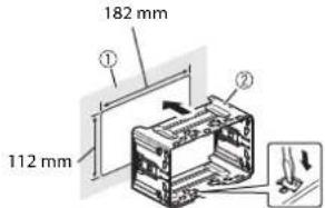 PIONEER AVICZ7330DAB - Installation with the holder - 1