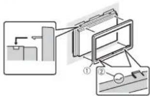 PIONEER AVICZ7330DAB - Installation with the holder - 3