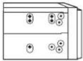 PIONEER AVICZ6210BT - Installation using the screw holes on the side of this product - 1
