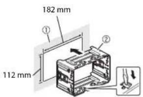 PIONEER AVICZ6210BT - Einbau mit der Halterung - 1