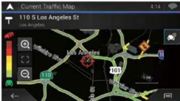 PIONEER AVICW8400NEX - Vérifier les incidents de circulation sur la carte - 1