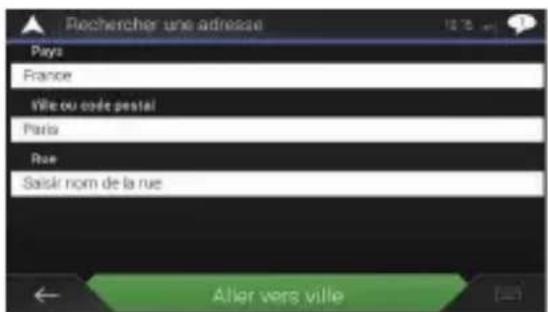 PIONEER AVICZ7110DAB - Recherche d'un emplacement à partir d'une adresse - 1