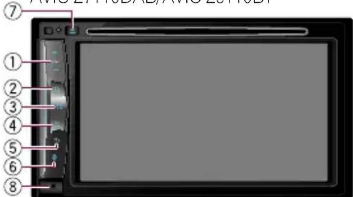 PIONEER AVICZ7110DAB - Boutons physiques de base - 2