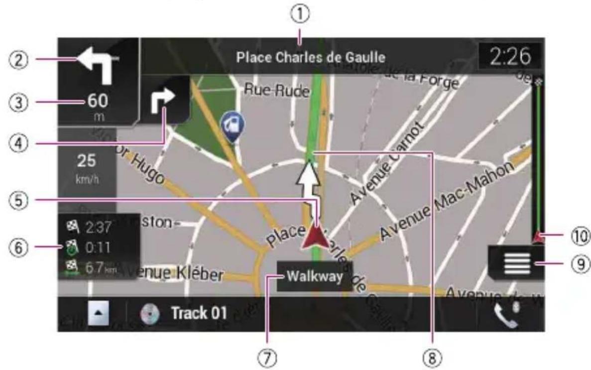PIONEER AVICZ7110DAB - How to use the map - 1
