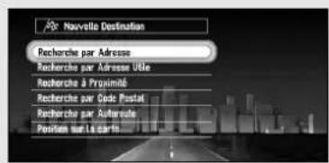 PIONEER CNDV30 - Menu nouvelle destination - 1