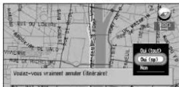 PIONEER CNDV30 - Suppression d'un point de passage de l'itinéraire - 1