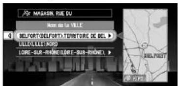 PIONEER CNDV30 - Recherche de votre destination en précisant le nom de la ville ou d'une zone - 2