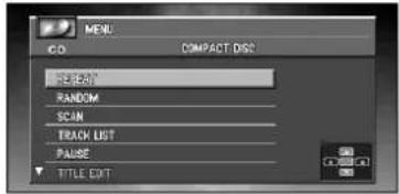 PIONEER CNDV30 - Affichage du compact DISC MENU - 1