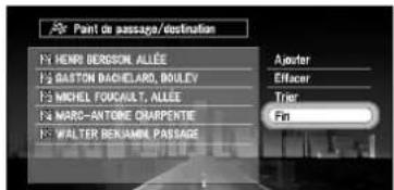 PIONEER CNDV30 - Confirmez le contenu de la liste et sélectionnez "fin". cliquez sur OK. - 1