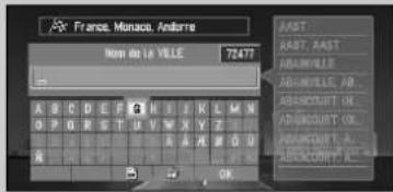 PIONEER CNDV30 - Recherche de votre destination en précisant le nom de la ville ou d'une zone - 1