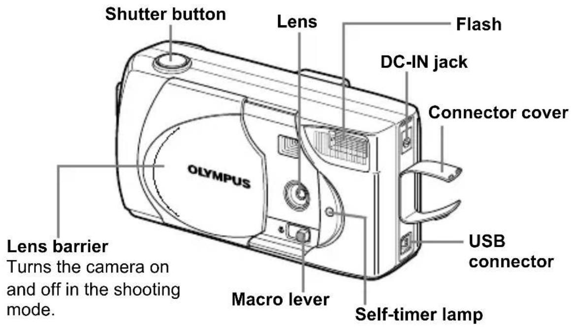 OLYMPUS Camedia C120 - NAMES OF PARTS - 1