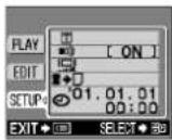 OLYMPUS Camedia D370 - ADJUSTING THE DATE AND TIME - 1