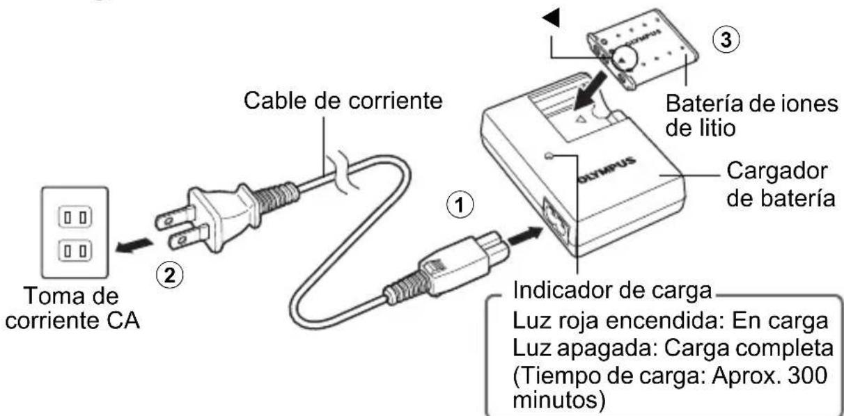 OLYMPUS X795 - a. Cargue la bateria. - 1
